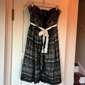 NWT black lace Anthropologie dress